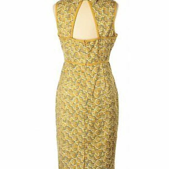 Dear Creatures Anthropologie Kate Mustard Dress - Picture 2 of 3